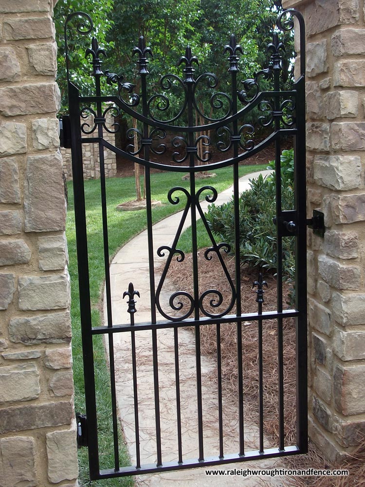 Greensboro NC wrought iron driveway gate fabricator